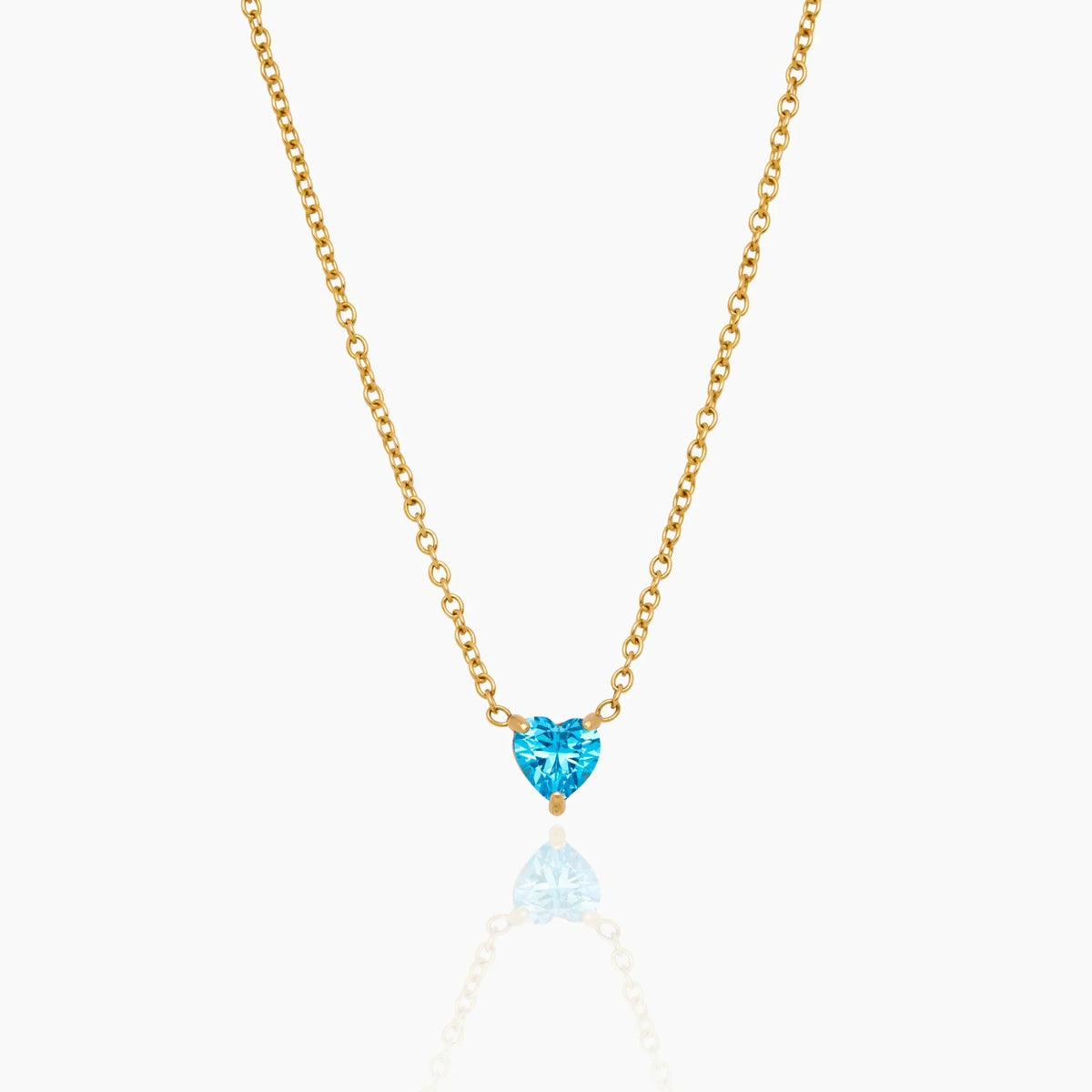 Heart Birthstone Necklace