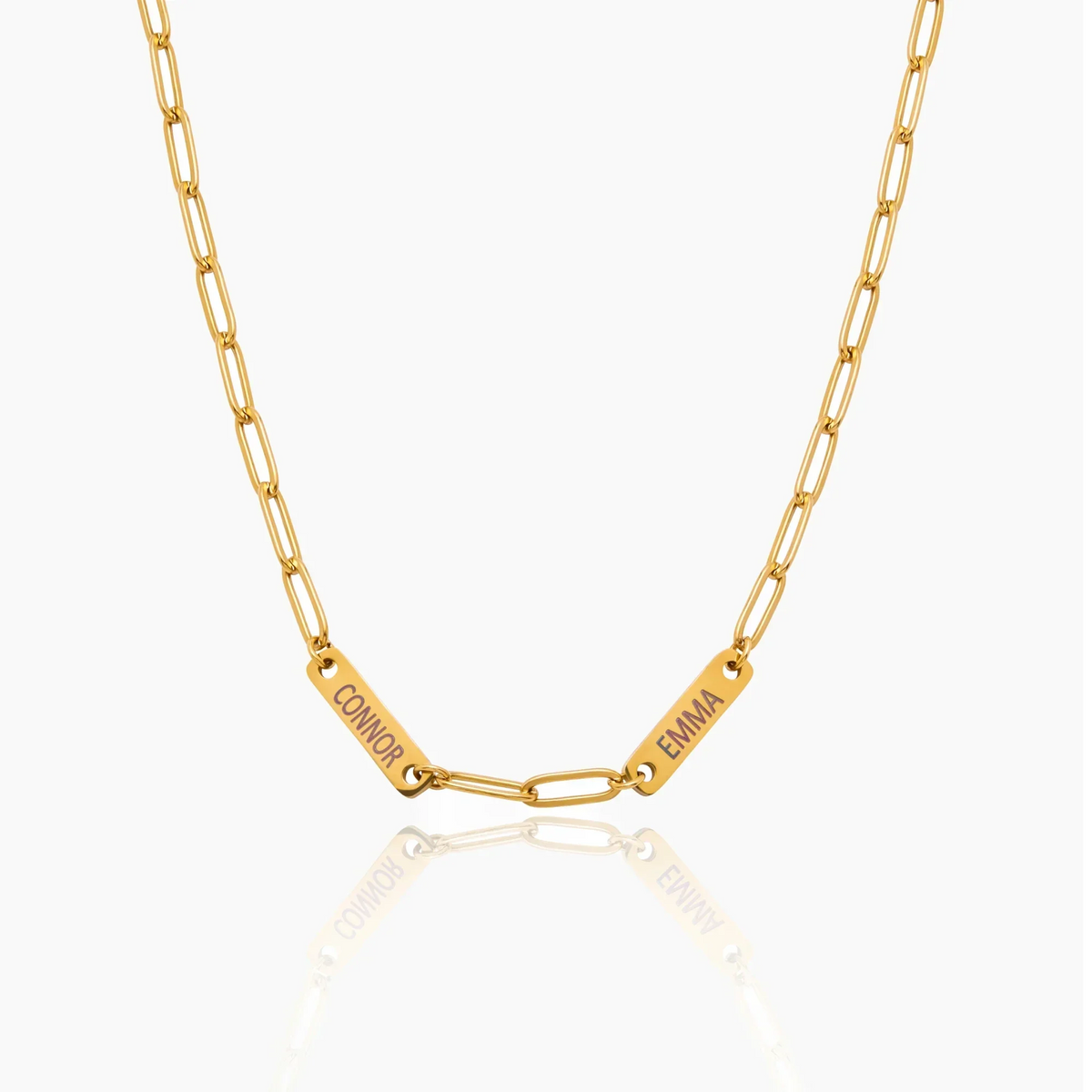 Paperclip Multi-Name Necklace
